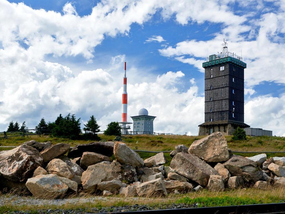 Apartment Brockenblick Mit Tollen Blick Und Schwimmbad Braunlage Esterno foto